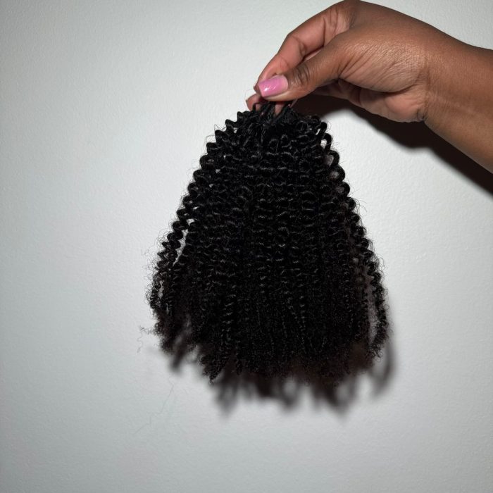 Crochet Afro Kinky 18 Inch 4B 4C Crochet Hair in Natural Black