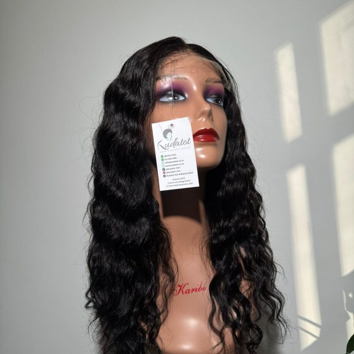 Tanaka 01704 Body Wave HD Lace Unit in Natural Black featuring 22-inch premium human hair and 5x5 HD lace closure
