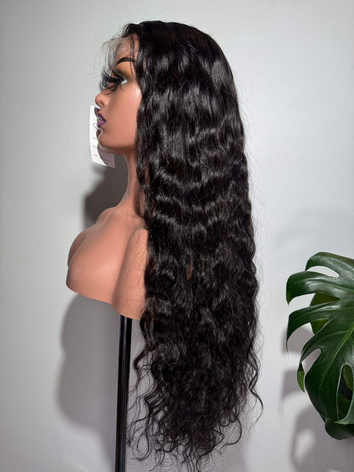 Tanaka 24 Inch Mink Raw Body Wave HD Lace Wig in Natural Black
